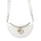 Luka 20-033 fehér női bőr válltáska, oldaltáska, crossbody 25 x 16 x 10 cm