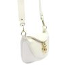 Luka 20-033 fehér női bőr válltáska, oldaltáska, crossbody 25 x 16 x 10 cm