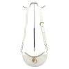 Luka 20-033 fehér női bőr válltáska, oldaltáska, crossbody 25 x 16 x 10 cm