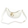 Luka 20-033 fehér női bőr válltáska, oldaltáska, crossbody 25 x 16 x 10 cm