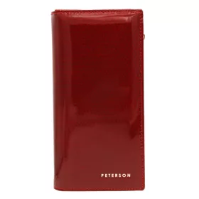   Peterson PTN 421431-SBR piros női bőr pénztárca 19.5 x 10 x 3.5 cm