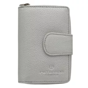   Peterson PTN 76115-SD ezüst női bőr pénztárca 9 × 14 × 4 cm