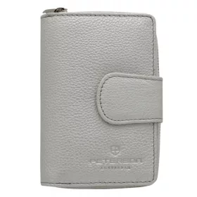   Peterson PTN 76115-SD ezüst női bőr pénztárca 9 × 14 × 4 cm