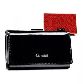 Cavaldi PX23-JMP fekete női bőr pénztárca 14,5 x 9 cm