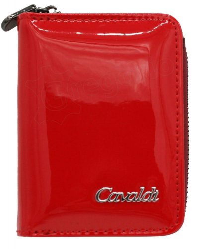 Cavaldi PX33-JMP/3010 piros női bőr-rostbőr pénztárca 10 x 8 cm