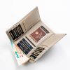 Peterson PTN 42108-BF ezüst pillangó mintás női bőr pénztárca 14 x 9 x 3.5 cm
