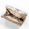 Peterson PTN 42108-BF ezüst pillangó mintás női bőr pénztárca 14 x 9 x 3.5 cm