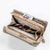 Peterson PTN 425214-BF SILVER ezüst női marhabőr pénztárca 9 x 13 x 3.5 cm