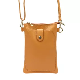   Luka 20-070 narancs női bőr válltáska, mobiltartó 14 x 21 x 3.5 cm