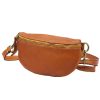 Florence 01-029 barna női bőr övtáska, crossbody 22 x 12 x 5 cm