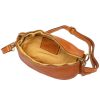 Florence 01-029 barna női bőr övtáska, crossbody 22 x 12 x 5 cm