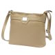 Luka 20-076 bézs női bőr válltáska, oldaltáska, crossbody 24 x 20 x 10 cm