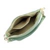 Patrizia 419-040 GOLD türkiz női bőr válltáska, oldaltáska 24 x 20 x 13 cm
