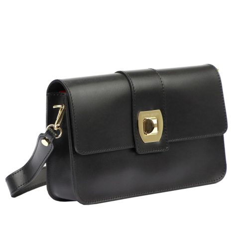 Pierre Cardin FRZ 1961 fekete női bőr válltáska 26 x 16 x 6 cm