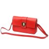 Pierre Cardin FRZ 1961 piros női bőr válltáska 26 x 16 x 6 cm