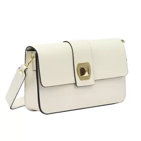   Pierre Cardin FRZ 1961 ekrü női bőr válltáska 26 x 16 x 6 cm