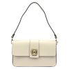 Pierre Cardin FRZ 1961 ekrü női bőr válltáska 26 x 16 x 6 cm