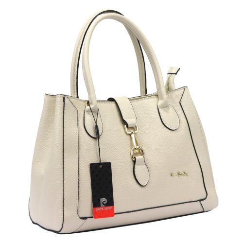 Pierre Cardin FRZ 55086 krém női bőr válltáska 35 x 26 x 16 cm