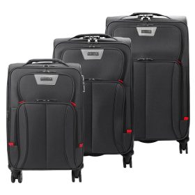   Pierre Cardin LEE02 3063 szürke 3 db-os bőrönd szett 56, 66, 77 cm