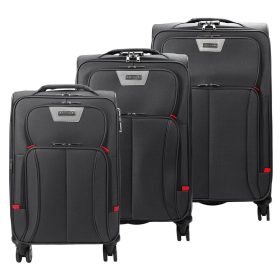   Pierre Cardin LEE02 3063 szürke 3 db-os bőrönd szett 56, 66, 77 cm