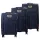Pierre Cardin LEE02 3063 sötétkék 3 db-os bőrönd szett 56, 66, 77 cm