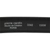 Pierre Cardin 3342 GG23 fekete férfi bőr öv 135 x 3.5 cm