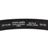 Pierre Cardin 5072 KAM02 fekete férfi marhabőr öv 125 x 3.5 cm