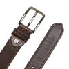 Pierre Cardin 5072 KAM02 sötétbarna férfi marhabőr öv 125 x 3.5 cm