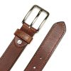 Pierre Cardin 5072 KAM02 konyakbarna férfi marhabőr öv 125 x 3.5 cm