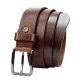 Pierre Cardin 5077 KAM02 barna férfi marhabőr öv, farmeröv 125 x 3.5 cm