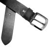 Pierre Cardin 507 KAM01 fekete férfi marhabőr öv 4 cm