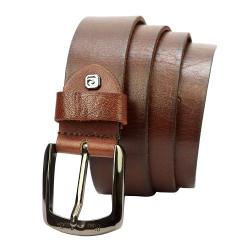 Pierre Cardin 507 KAM01 barna férfi marhabőr öv 4 cm