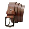 Pierre Cardin 507 KAM01 barna férfi marhabőr öv 4 cm