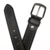 Pierre Cardin 610 KAM01 fekete férfi marhabőr öv 4 cm