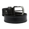Pierre Cardin 610 KAM01 fekete férfi marhabőr öv 4 cm