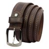 Pierre Cardin 610 KAM01 barna férfi marhabőr öv 4 cm