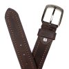 Pierre Cardin 610 KAM01 barna férfi marhabőr öv 4 cm