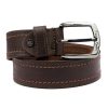 Pierre Cardin 610 KAM01 barna férfi marhabőr öv 4 cm