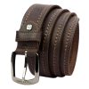 Pierre Cardin 610 KAM01 barna férfi marhabőr öv 4 cm