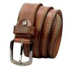 Pierre Cardin 610 KAM01 barna férfi marhabőr öv 4 cm