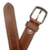 Pierre Cardin 610 KAM01 barna férfi marhabőr öv 4 cm