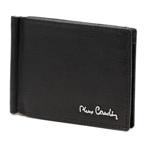 Pierre Cardin YS13 8858 fekete férfi bőr dollártárca 11,5 x 8,5 cm