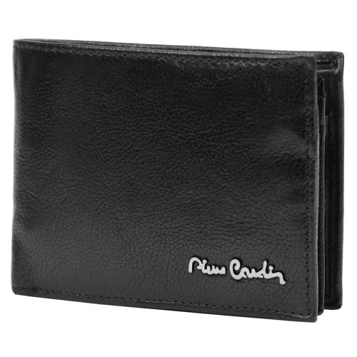Pierre Cardin TILAK100 8806 fekete férfi bőr pénztárca 12 x 9 cm