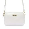 MiaMore DOLLARO fehér női bőr oldaltáska, crossbody 22 x 14.5 x 9 cm