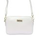 MiaMore DOLLARO fehér női bőr oldaltáska, crossbody 22 x 14.5 x 9 cm