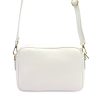 MiaMore DOLLARO fehér női bőr oldaltáska, crossbody 22 x 14.5 x 9 cm
