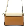 Luka 20-052 konyak-bézs női bőr válltáska 23.5 x 15.5 x 9 cm