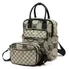 B.Cavalli BC1220# drapp női hátitáska-válltáska szett 28 x 32 x 13 cm