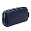 Eslee 2026 navy női bőr kézitáska 17 x 9.5 x 5.5 cm