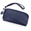 Eslee 2026 navy női bőr kézitáska 17 x 9.5 x 5.5 cm